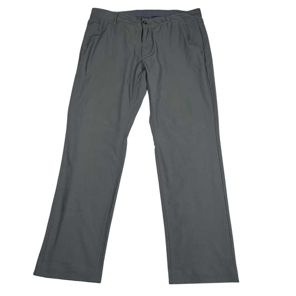 BYLT Everyday Pant Mens XL Charcoal Grey Excellent Straight Leg Technical Chino